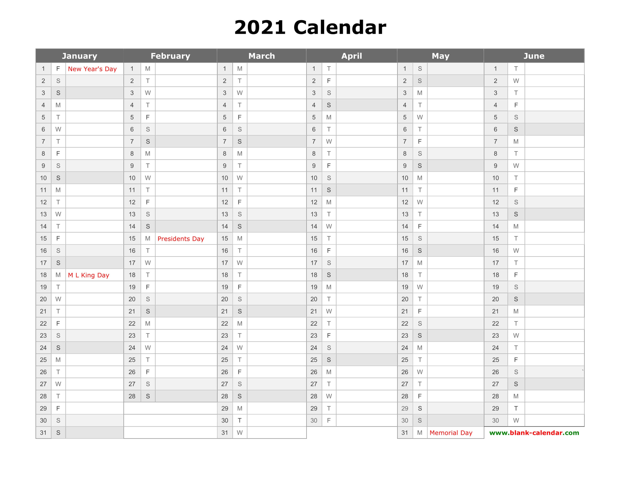 2021 Planner Printable-Free Printable Calendar 2021