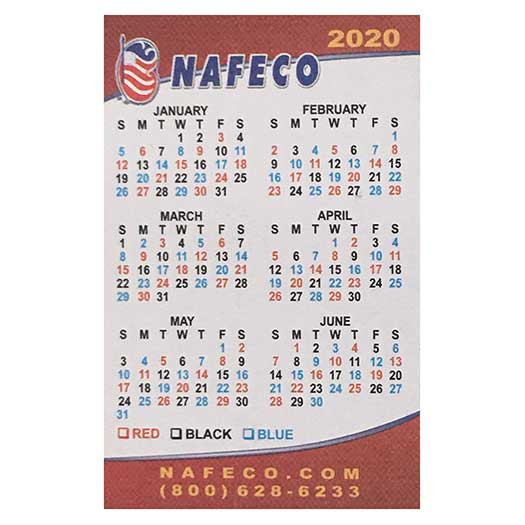 2021 Pocket Shift Calendar 10 Pack, Free Shipping | Nafeco-Shift Work Calendar 2021