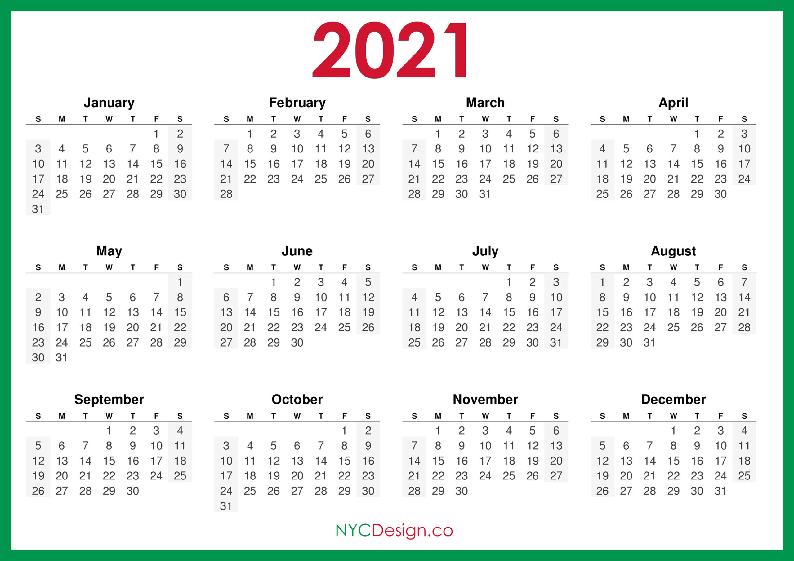 2021 Sunday Calendar | Printable March-Free Printable Montly Pocket Planner 2021
