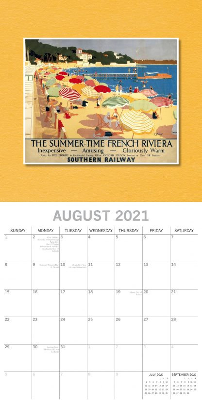 2021 Vintage Travel Calendar | Save The Children Shop-2021 Calendar To Record Vacation