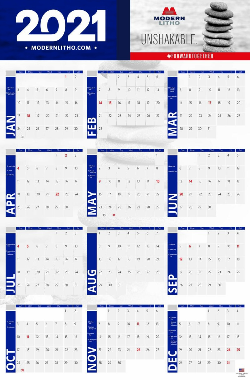 2021-Wall-Calendar_23X35-2 | Modern Litho-Hourly Printable Schedule Calendars 2021