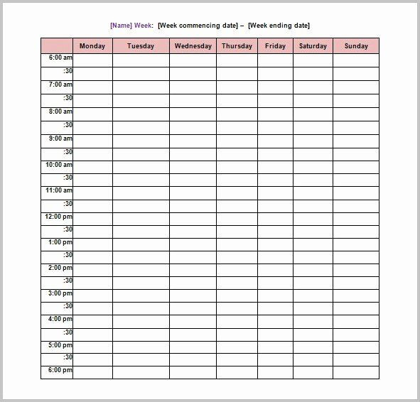 5 Day Schedule Template Best Of 4 10 Work Schedule-4 4 5 Calendar Template