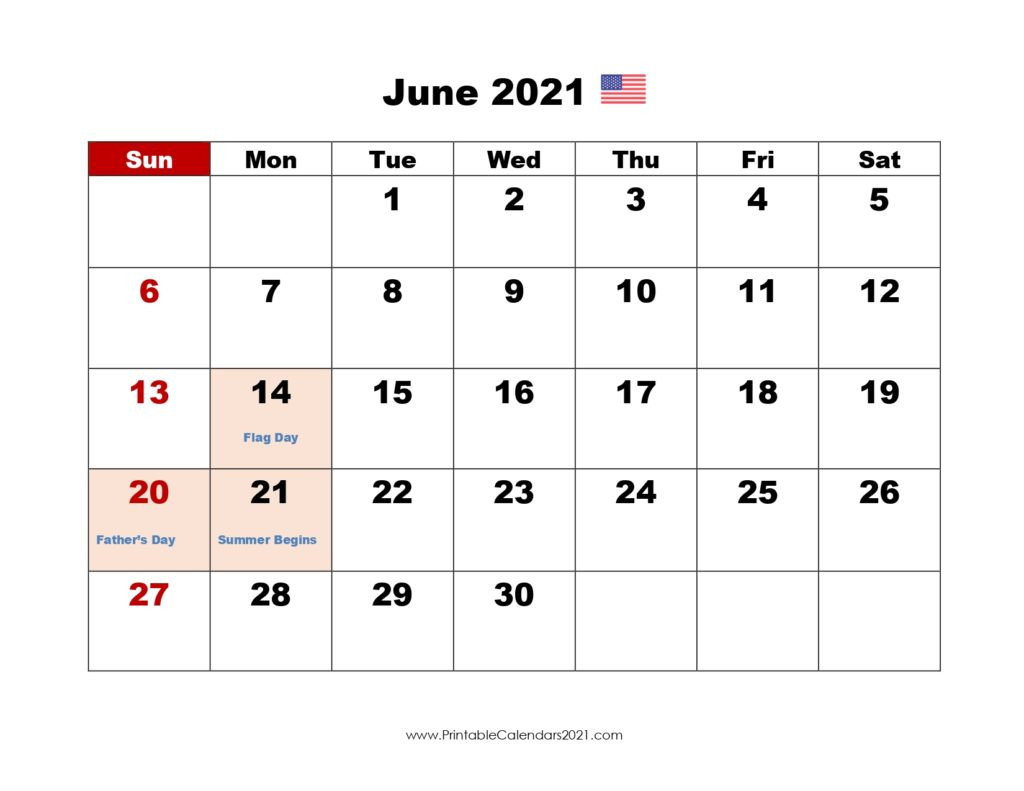 60+ Free June 2021 Calendar Printable With Holidays, Blank-Free Monthly Calendar May And June 2021 Printable