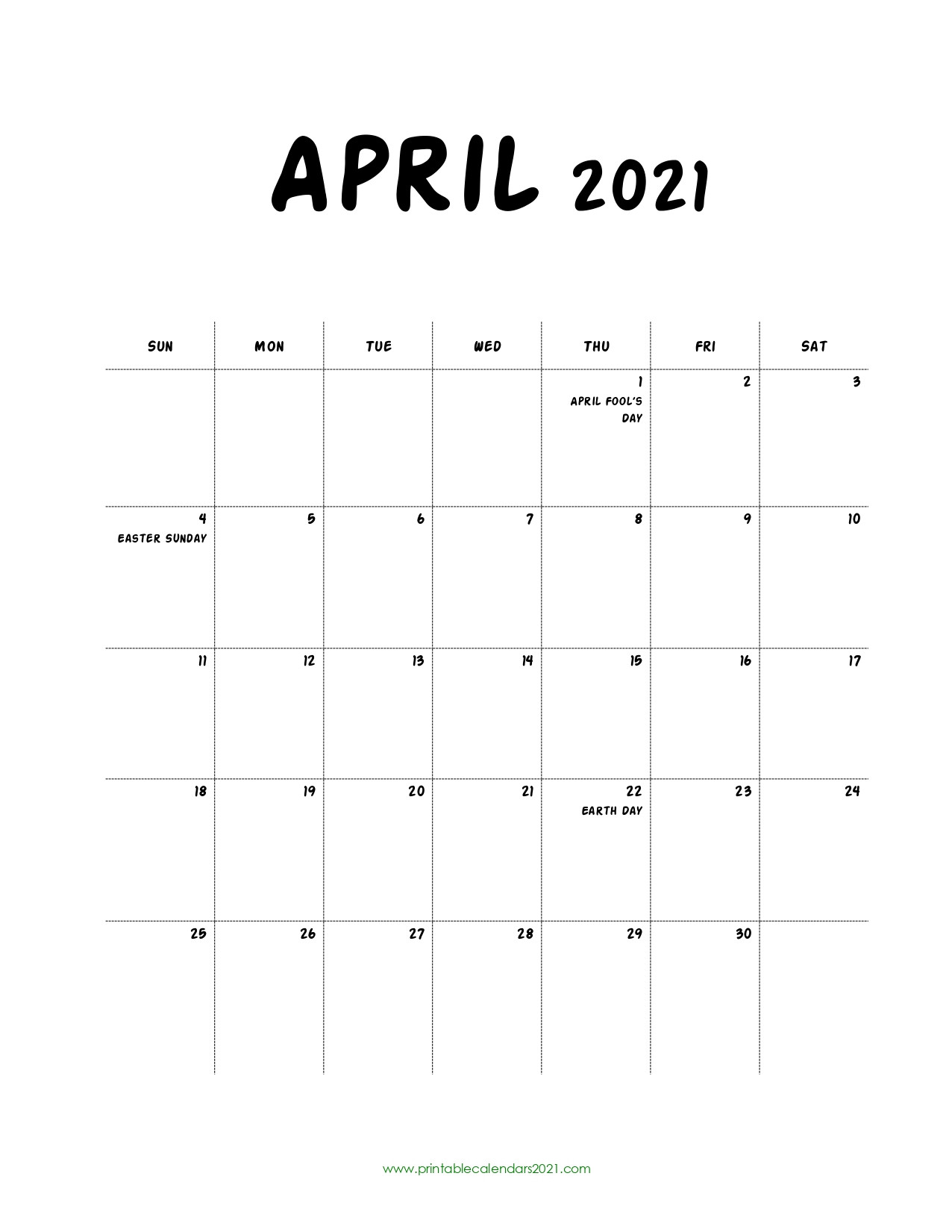 65+ Printable Calendar 2022 April With Holidays, April-Printable Bill Calendar 2021 April May