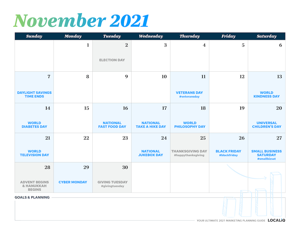 A Customizable 2021 Marketing Calendar For Every Business-Employee Vacaton Calendar 2021