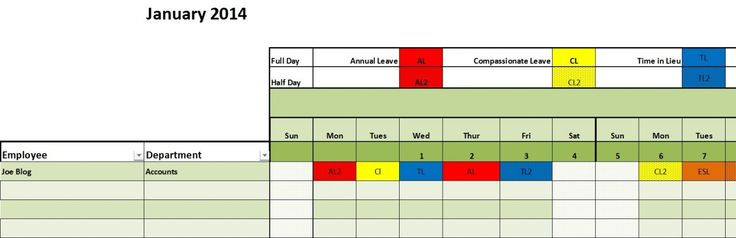 Annual Staff Leave Planner For 2021 (And Future Years-2021 Excel Vacation Spreadsheet