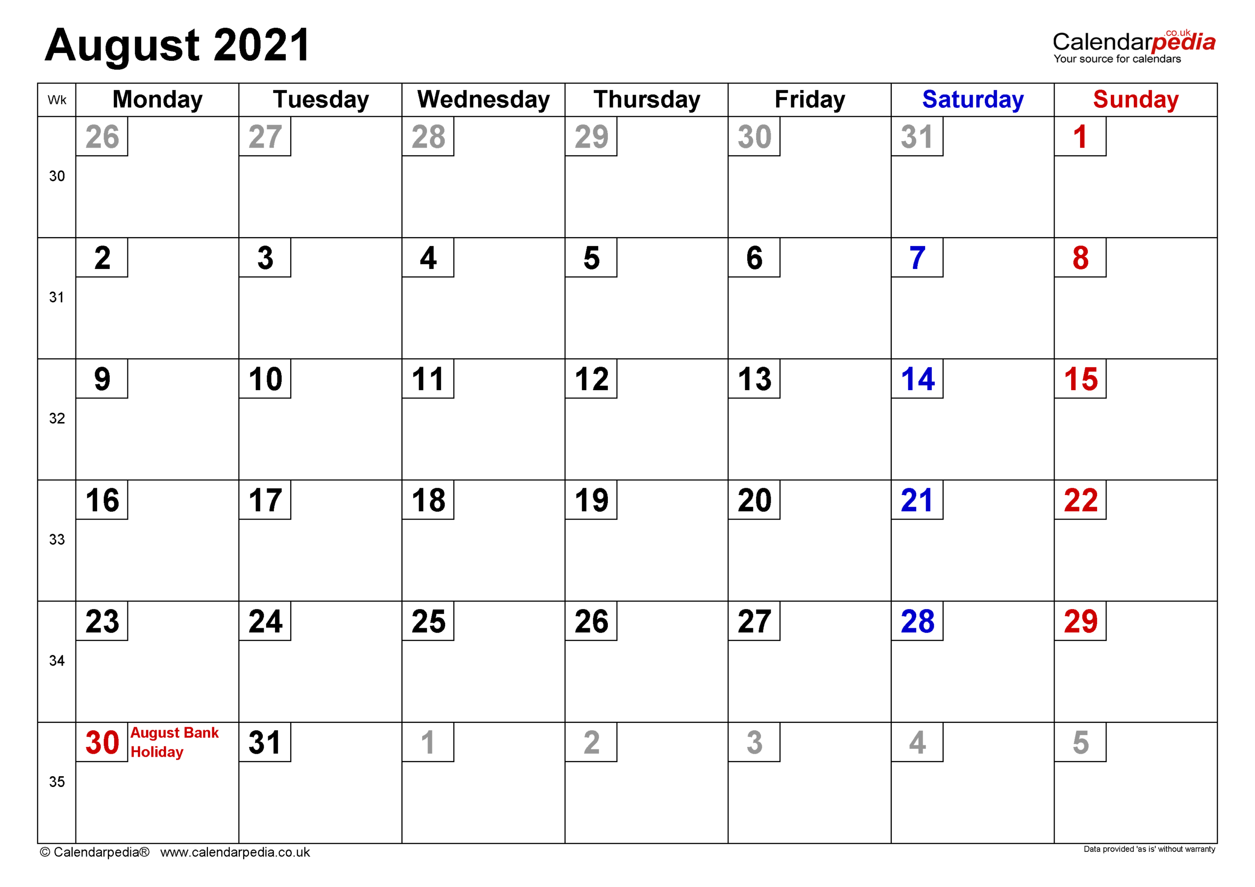 August 2021 Uk Calendar | Lunar Calendar-Kalender August 2021 Schwangerschaft
