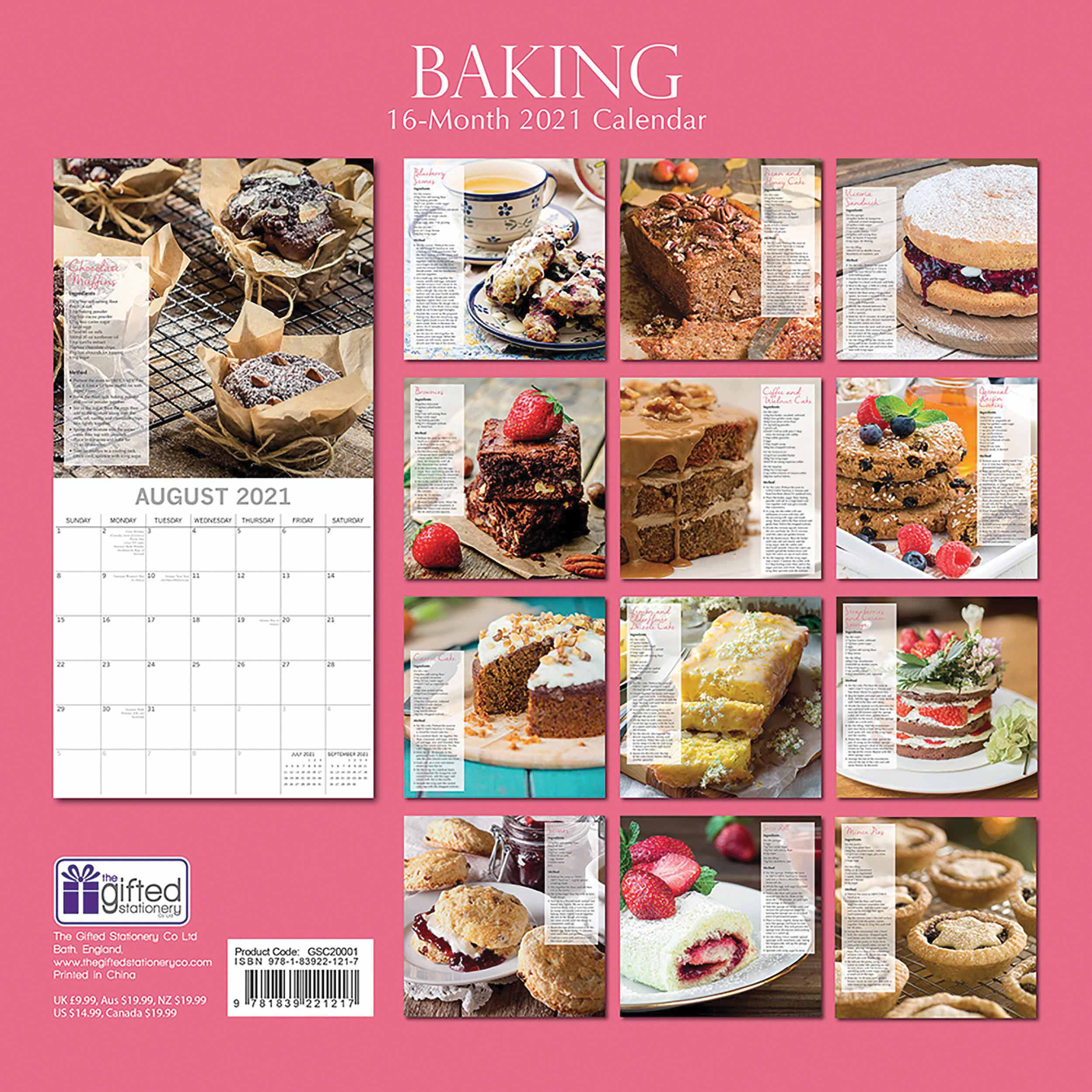 Baking Calendar 2021 At Calendar Club-National Food Holidays 2021 Printable