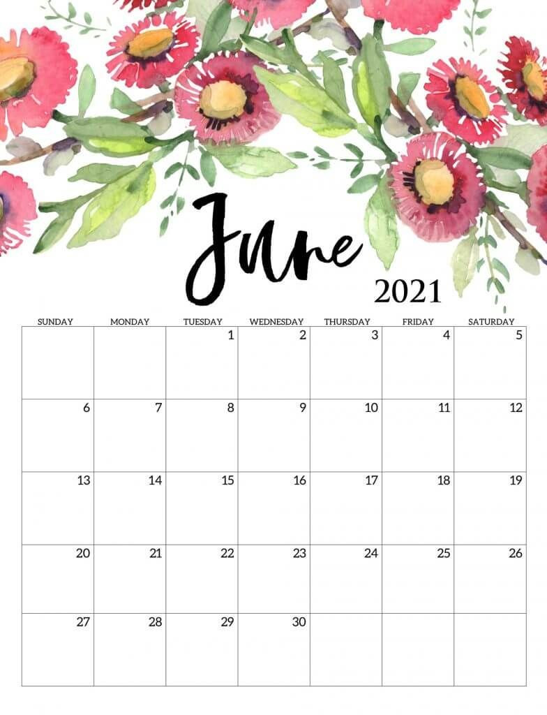 Beautiful June 2021 Calendar In 2021 | 2021 Calendar-Printable Calendar June -October 2021