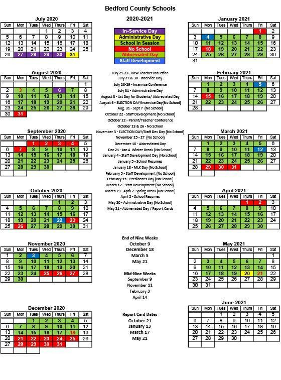 Bedford County Schools 2021 2022 Calendar | Calendar Page-2021 Nypd Rdo Calendar