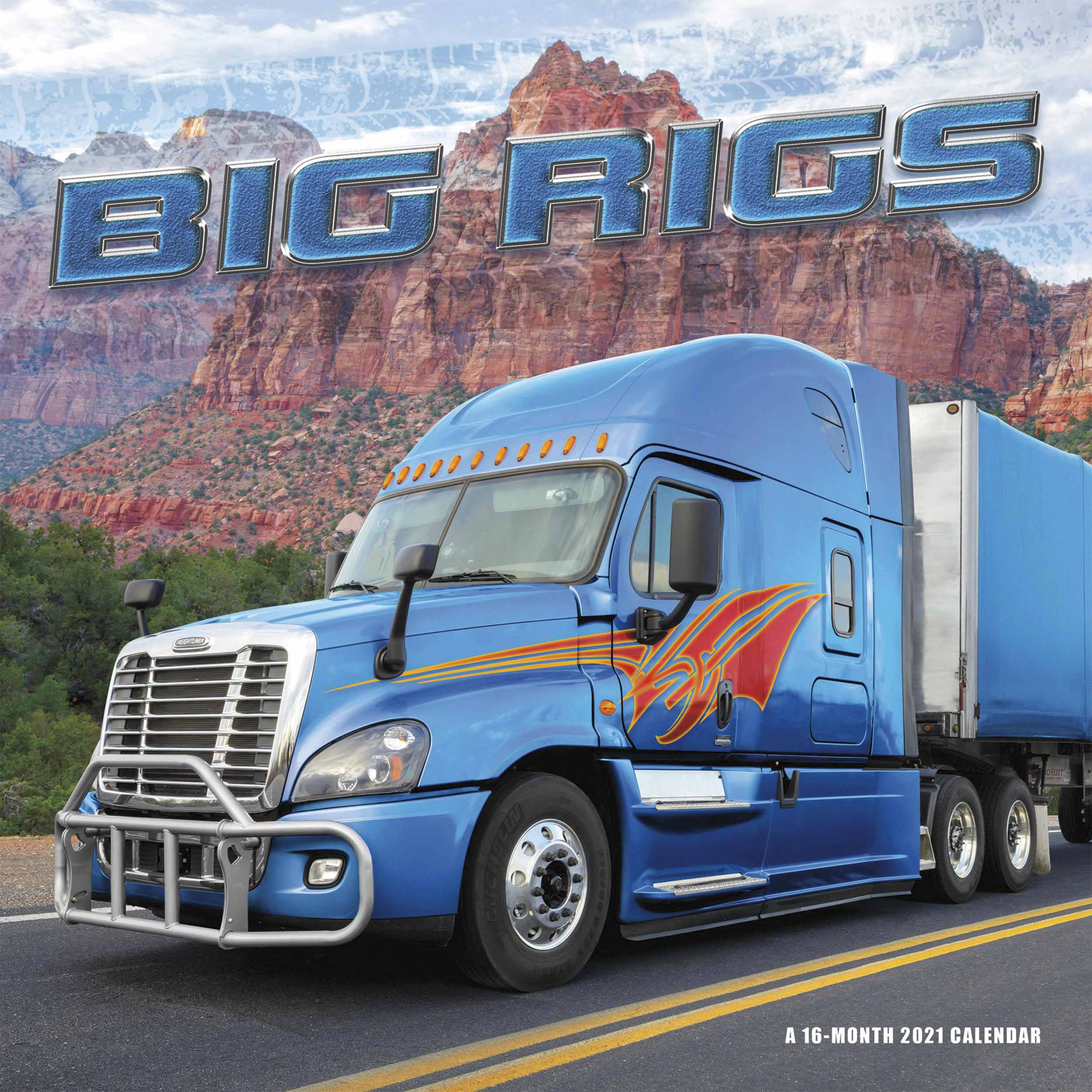 Big Rigs Calendar 2021 At Calendar Club-2021 Calendar With Large Squares