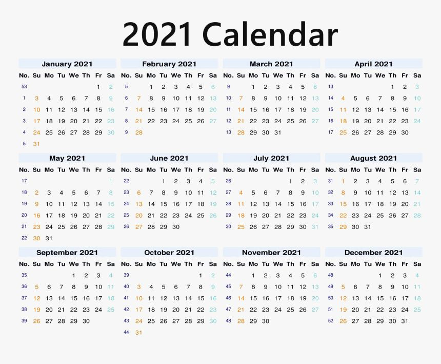 Blank 2021 Calendar Printable | Calendar 2021-Free Calendars 2021 Printable