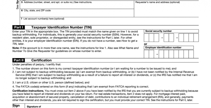 Blank W9 Form Pdf 2021 Blank W9 Form 2021-Blank W-9 2021