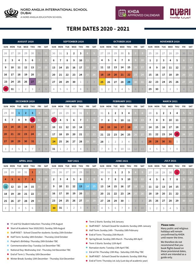 Calendar For 2021 With Holidays And Ramadan : Please Note-Excel Vacation Schedule 2021