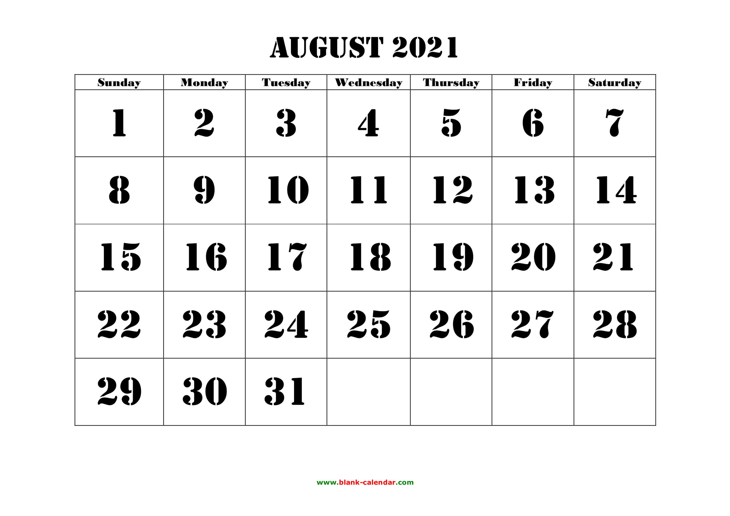 Calendar Of August 2021 | Calendar 2021-Hourly Aug 2021 Calendar