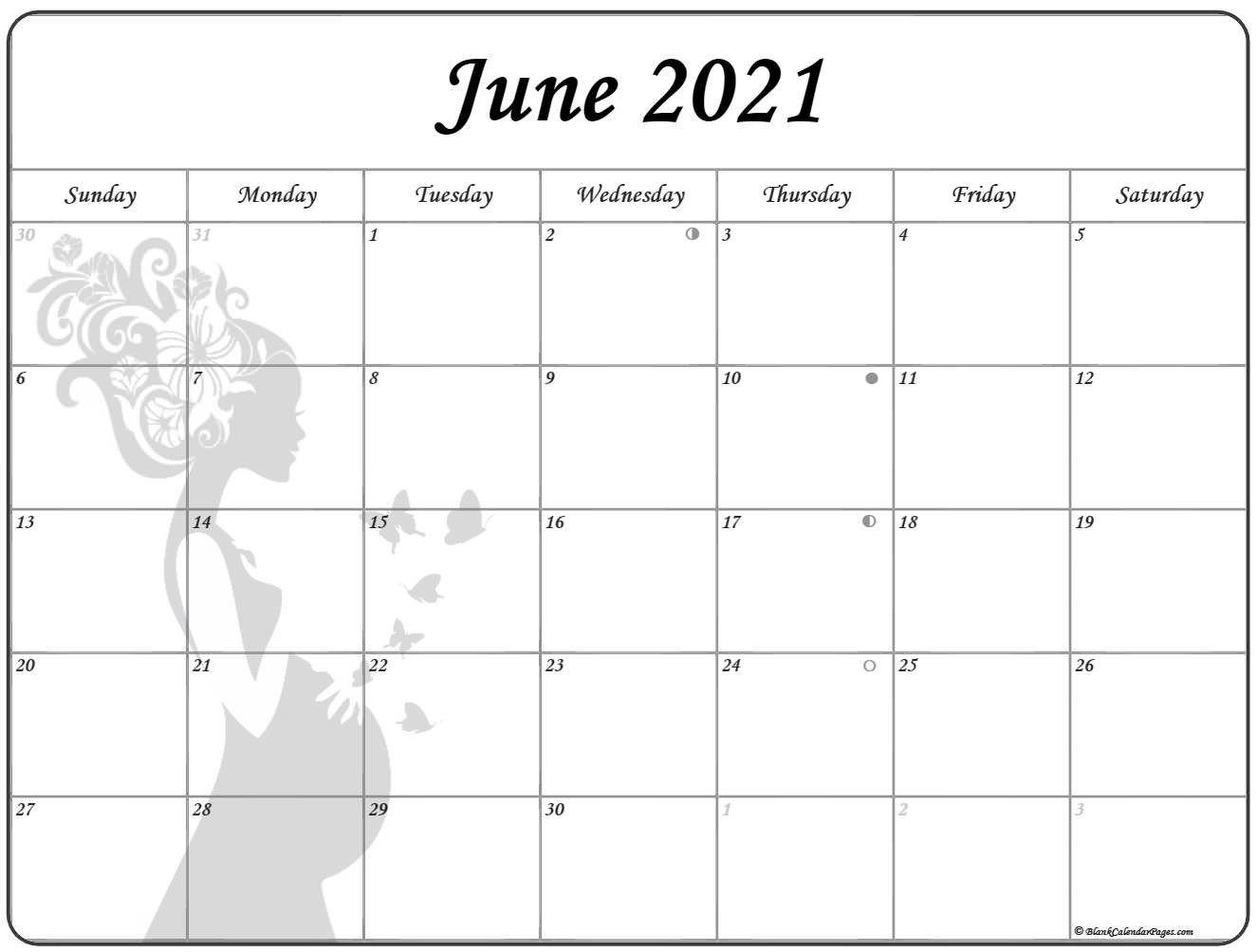 Collection Of June 2021 Photo Calendars With Image Filters.-June 2021 Calendar 4X6