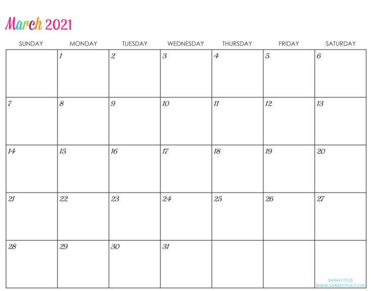 Custom Editable 2021 Free Printable Calendars | ปฏิทิน-Free Printable Editable Monthly Calendar 2021