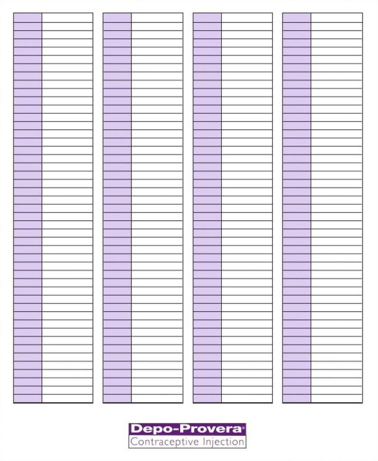 Depo Provera Injection Schedule Chart 2021 In 2021 | Print-Depo Provera Calendar Schedule 2021