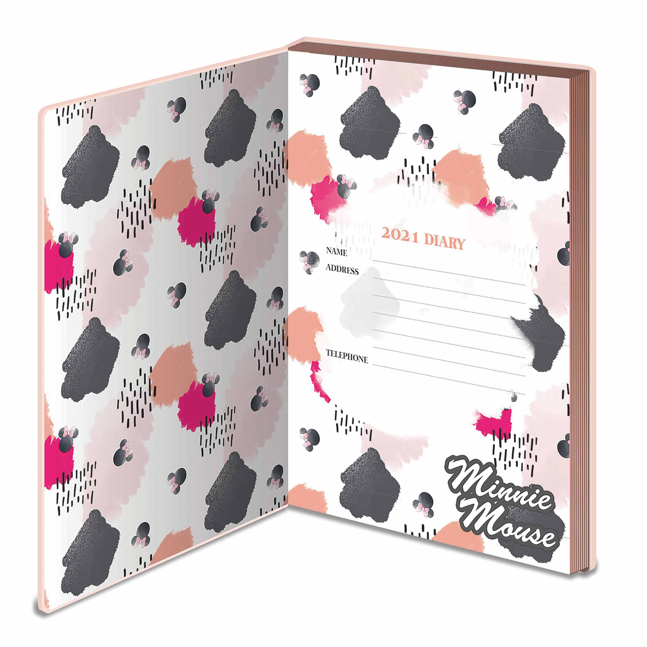 Disney, Minnie Mouse Official A5 Diary 2021 At Calendar Club-Mickey Mouse Calendar February 2021 Free