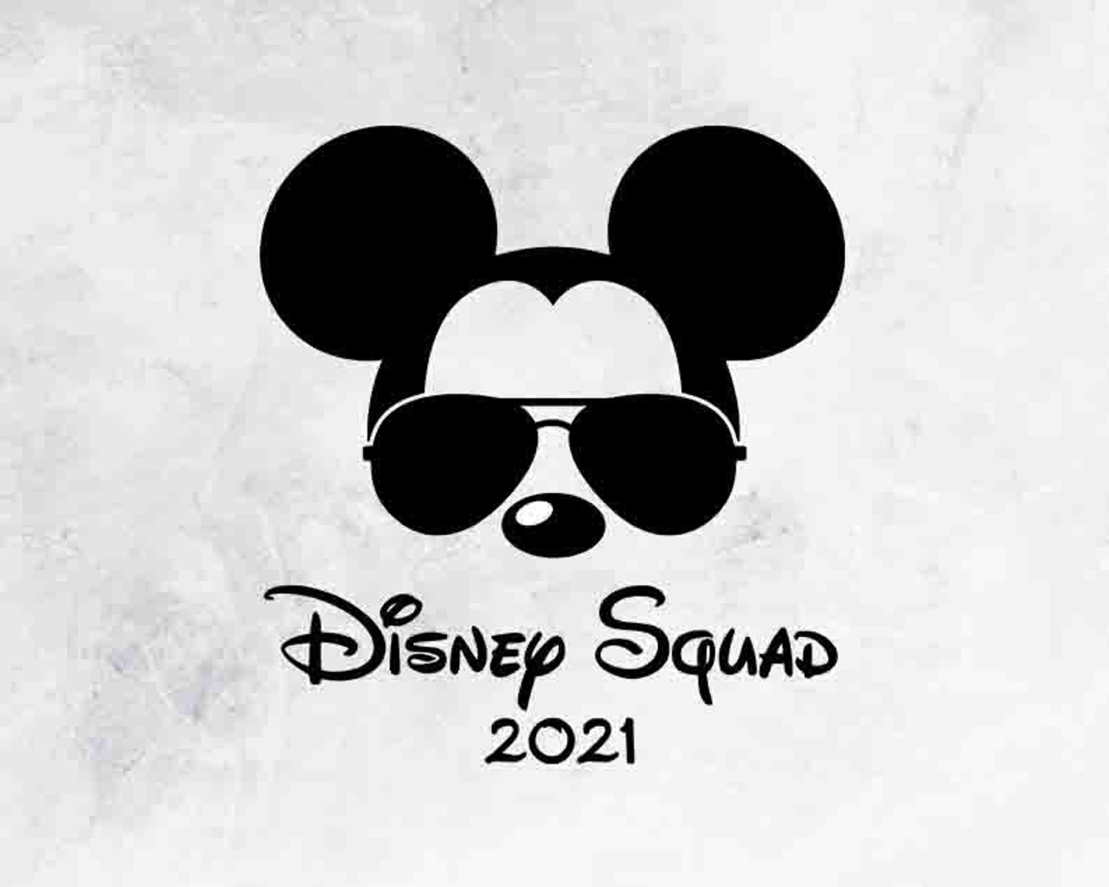 Disney Squad 2021 Mickey Mouse Glasses Sunglasses Svg Png-Free Mickey Mouse Calander For 2021