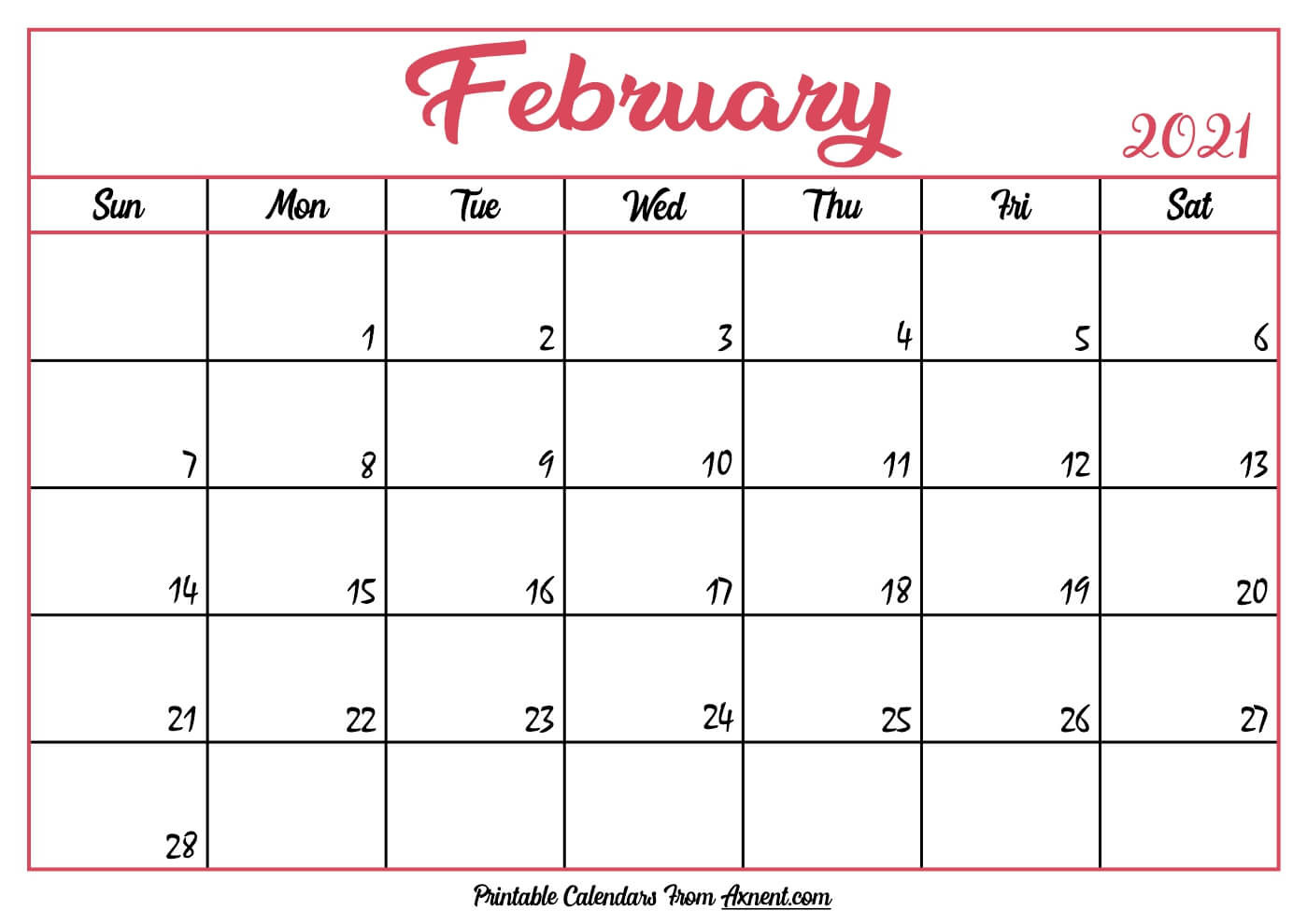 Editable 2021 Monthly Calendar Printable | Free Letter-Printable 2021 Monthly Editable Calendar Template