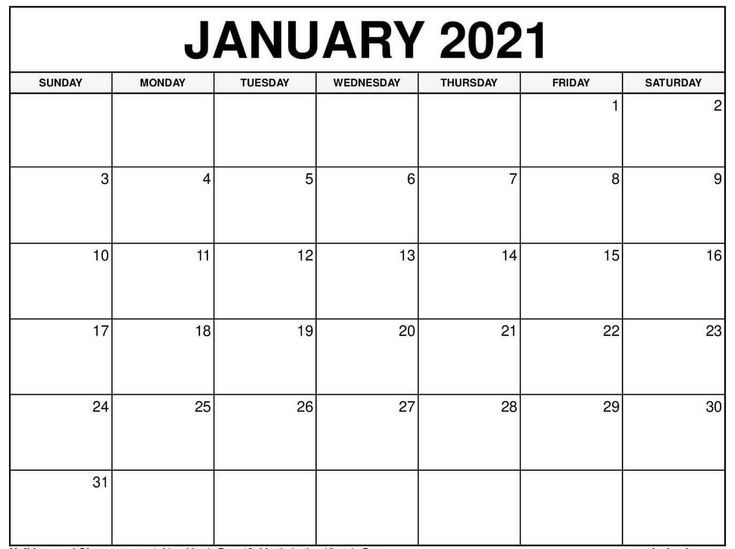 Editable January 2021 Calendar Word | Fillable Calendar-Fillable Word Calendar 2021