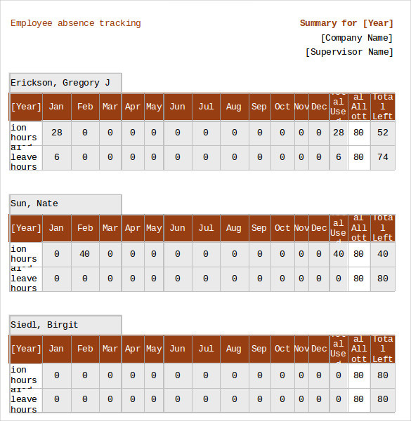 Employee Attendance Calendar 2021 - Free Tracker Pdf Excel-2021 Attendance Calendar Wa And Or