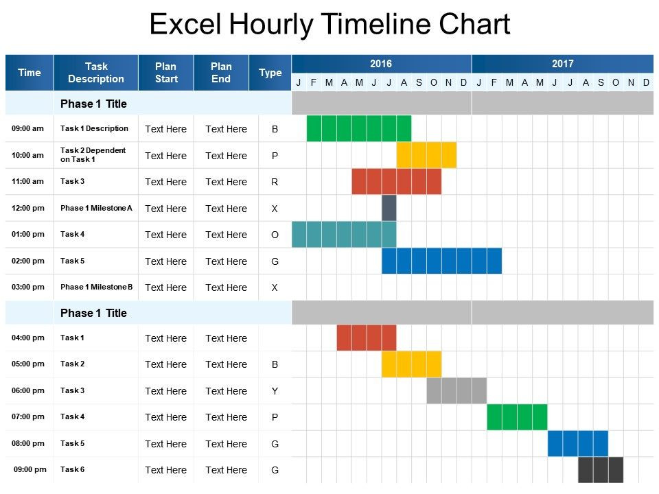 Excel Hourly Timeline Template : Free Gantt Chart Template For Excel In 2021 Download : Just Let-Excel Hourly Template 2021