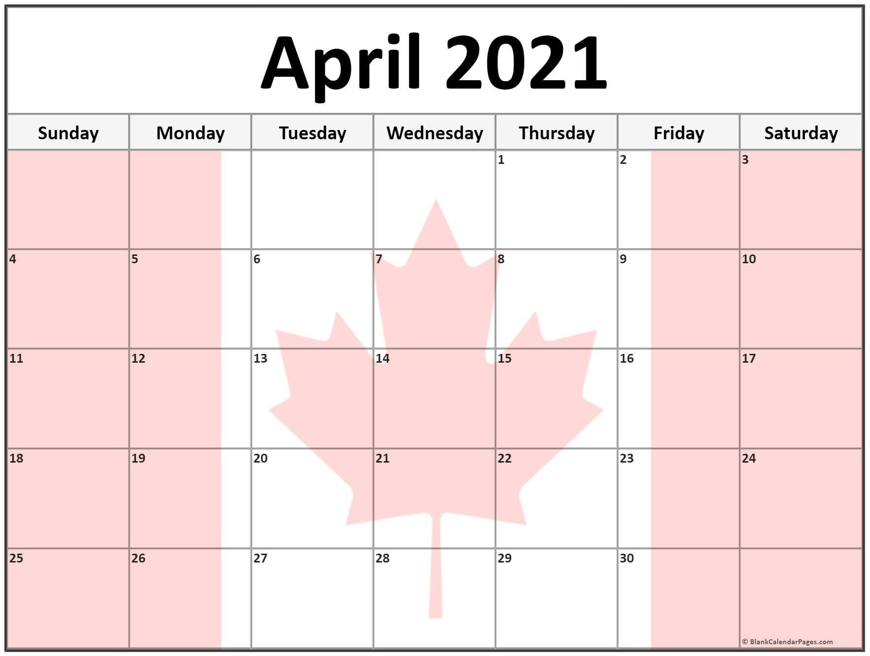 February March 2021 Calendar With Canada Flag | September-Fill In Monthly Calendar March 2021