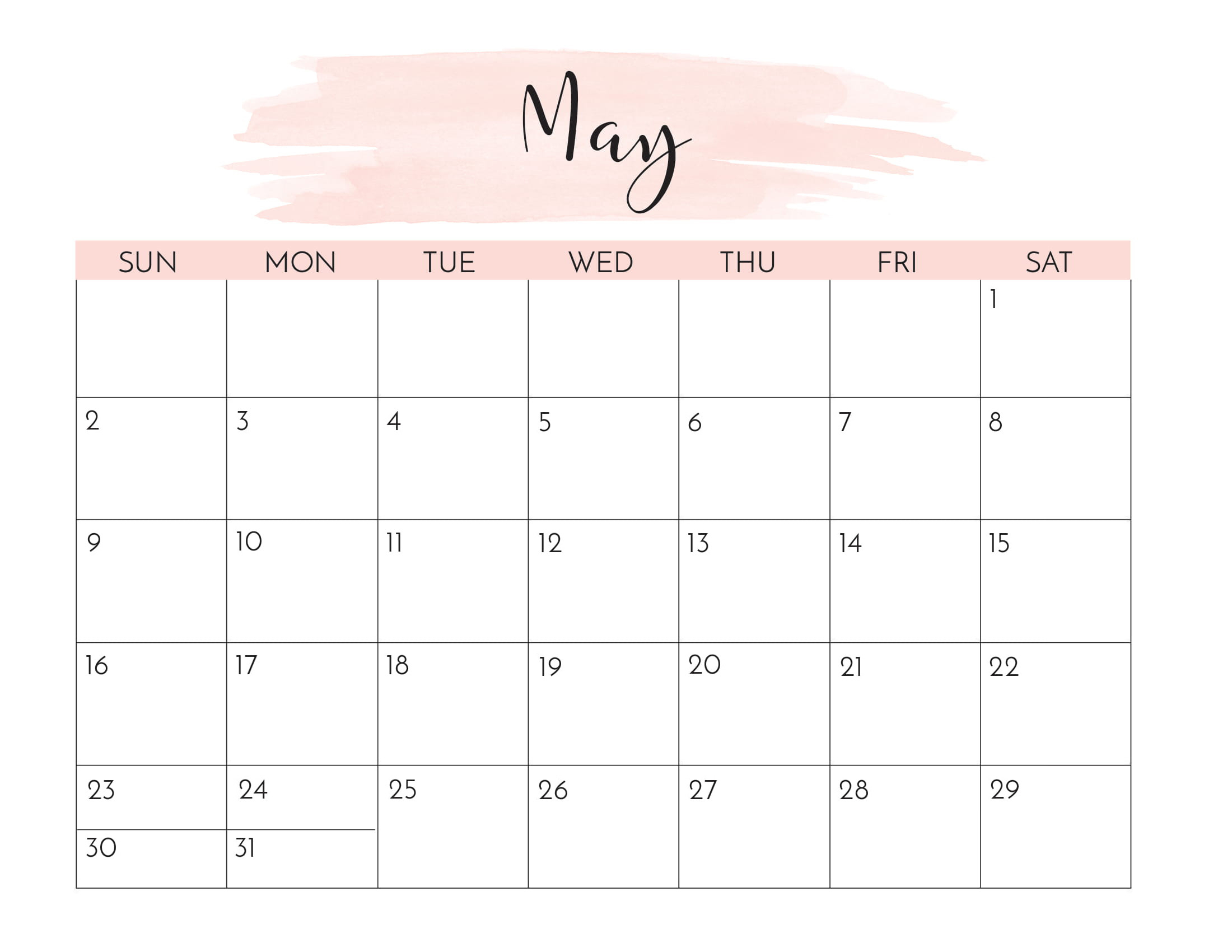 Floral May 2021 Calendar Templates - Printable 2020 Calendars-Fill In Calendar 2021 Printable