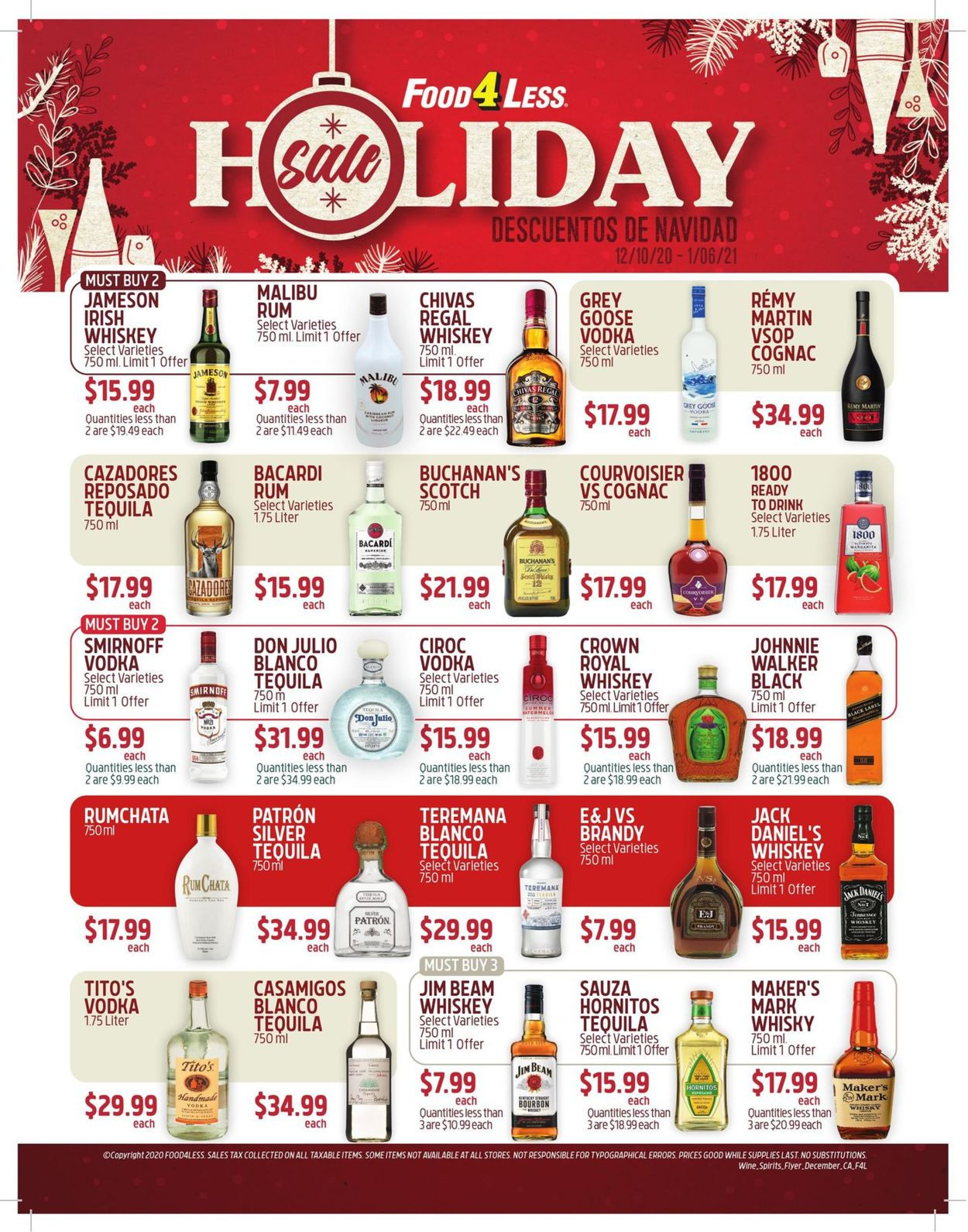 Food 4 Less Holiday Sale 2020 Current Weekly Ad 12/10 - 01-Food Holidays For 2021