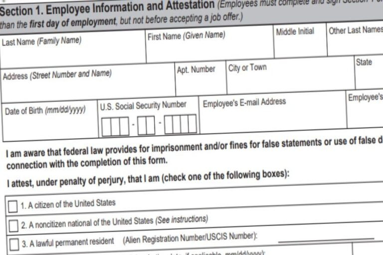 Form I-9 Printable 2020 - 2022-Current I-9 Forms 2021 Printable