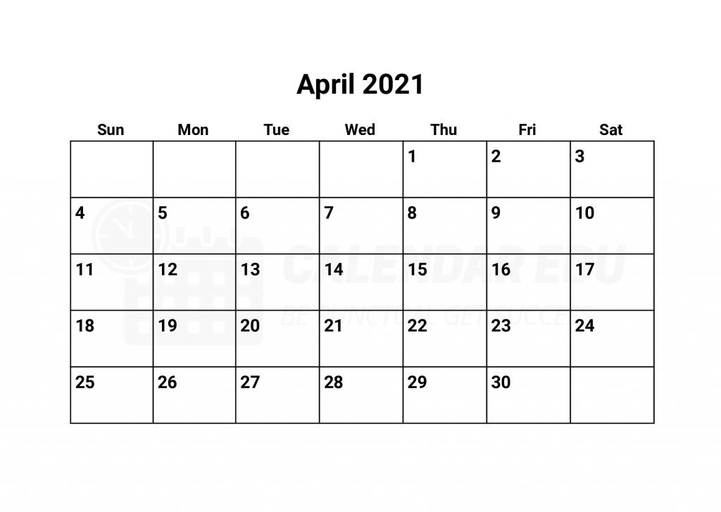 Free April 2021 Calendars | 2021 Blank Printable Templates-Printable Bill Calendar 2021 April May
