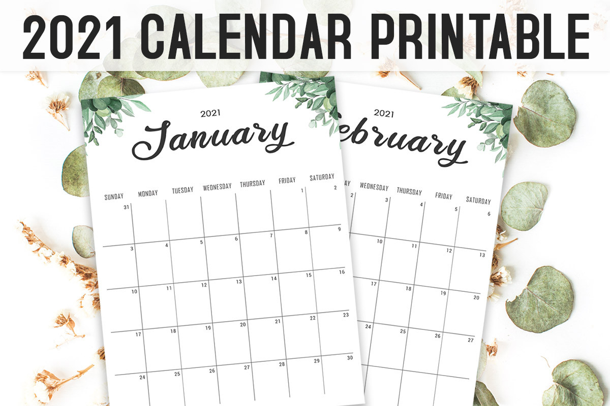 Free Calendar 2021 Printable Template ~ Creativetacos-Free Calendar Templates Printable 2021