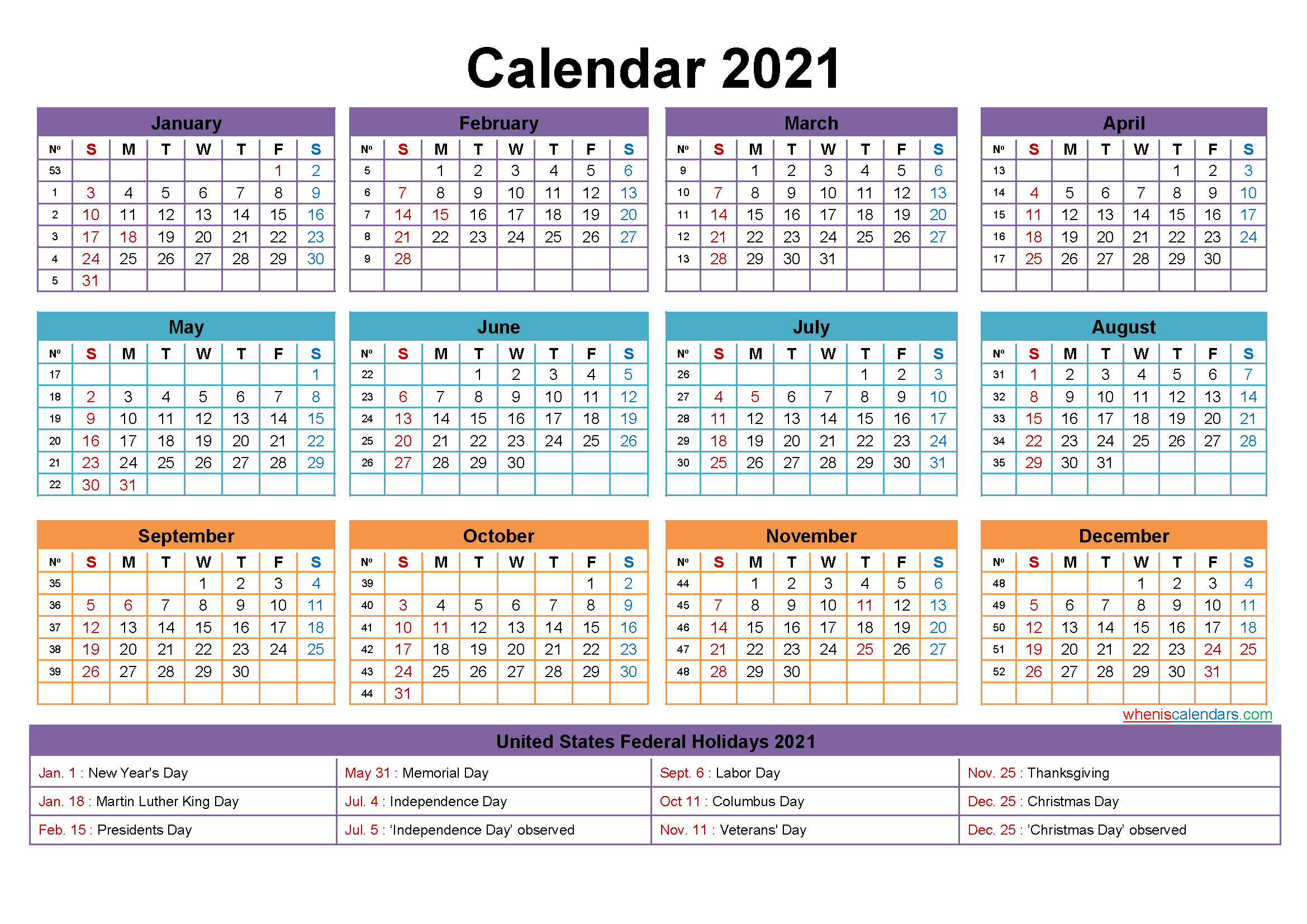 Free Editable 2021 Calendars In Word / Printable Calendar-Calendar For Year 2021