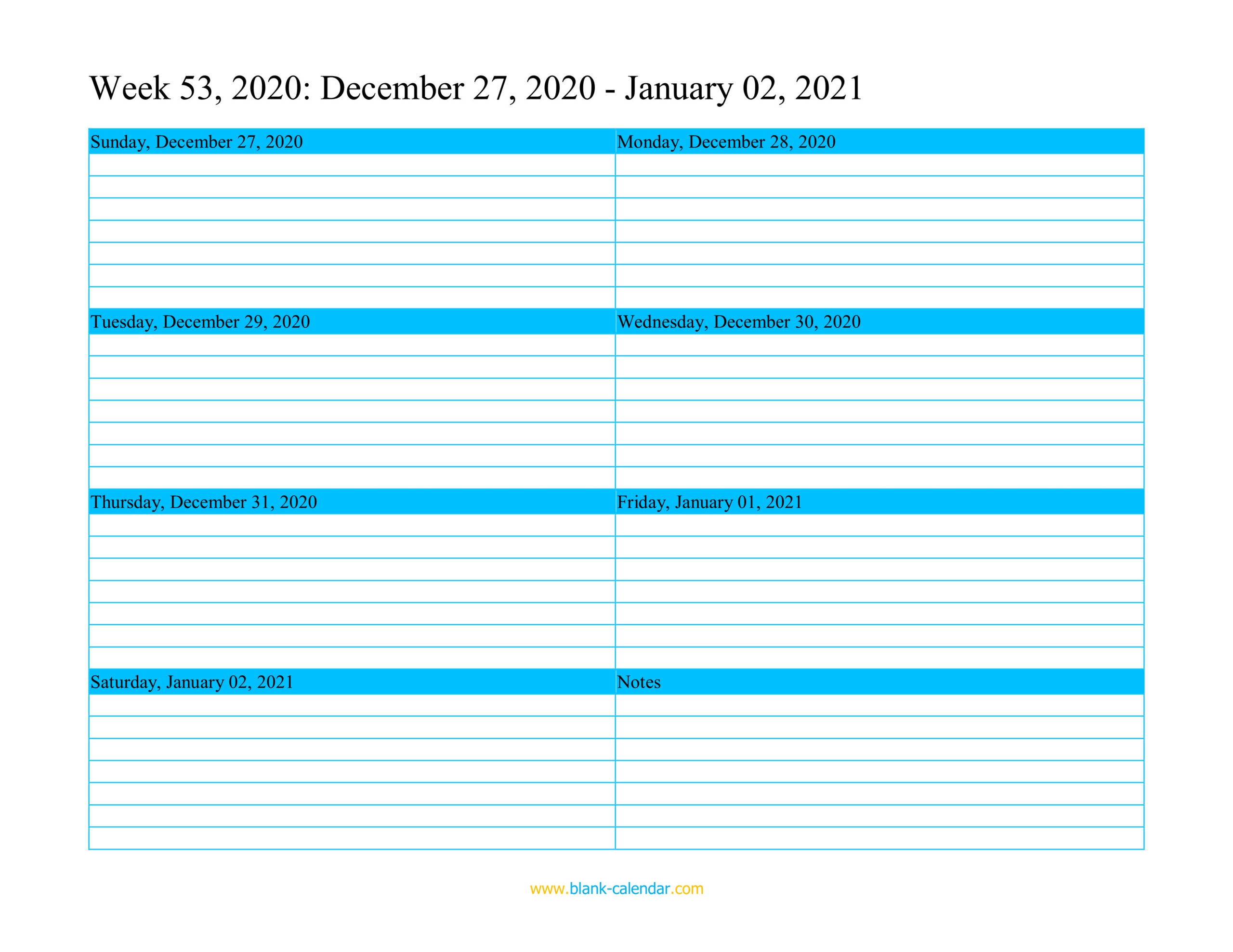 Free Editable Weekly 2021 Calendar : While Printing The-Planner 2021 Excel Calendar Template