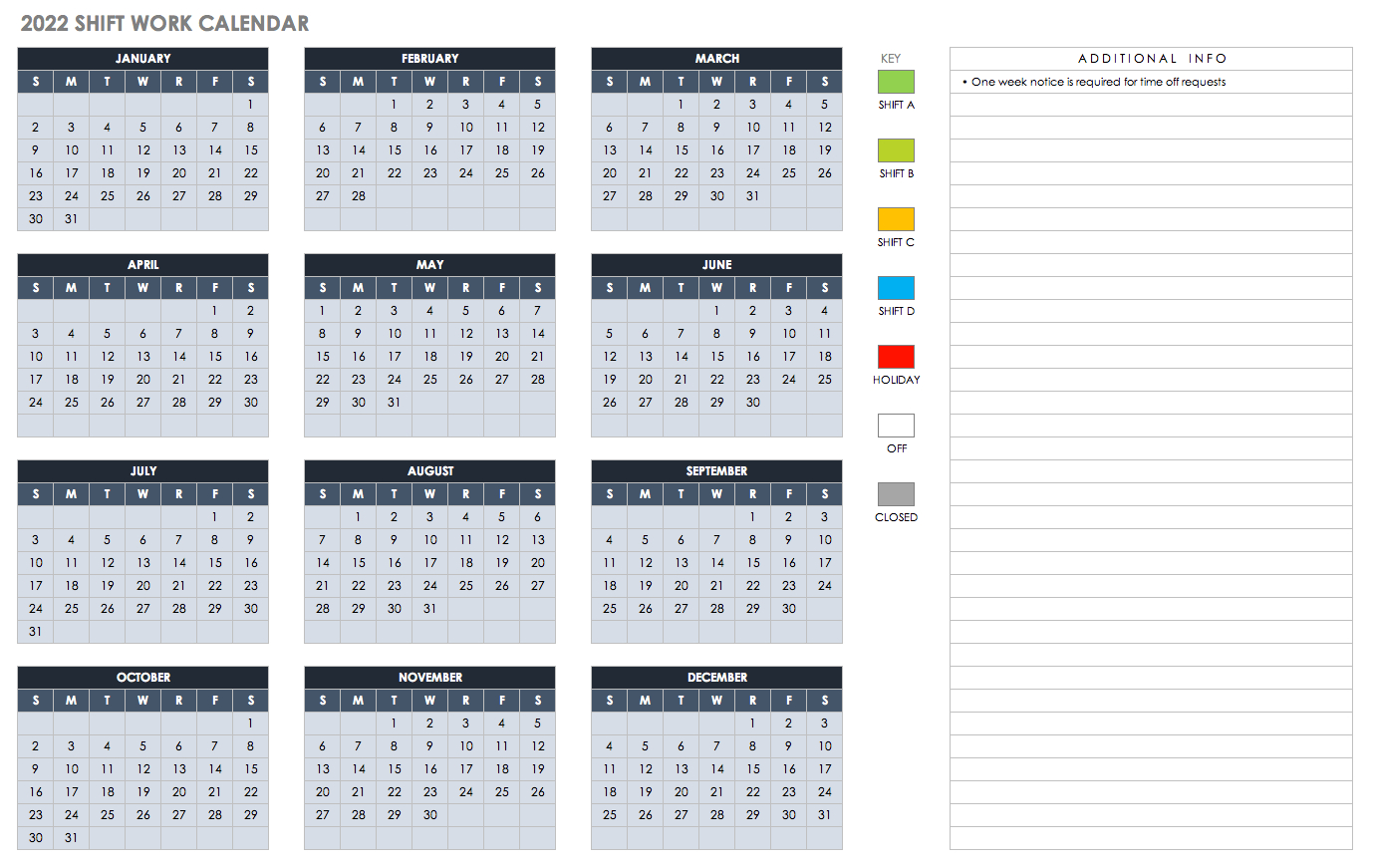 Free Excel Calendar Templates-Blank Hourly Calendar 2021