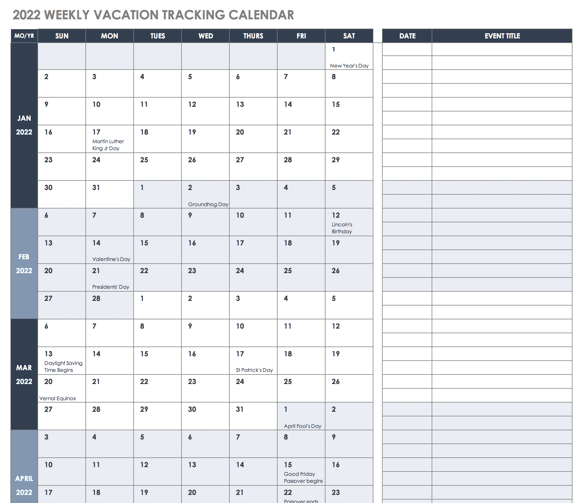 Free Overtime Request Forms | Smartsheet-Excel Template Vacation Calendar 2021