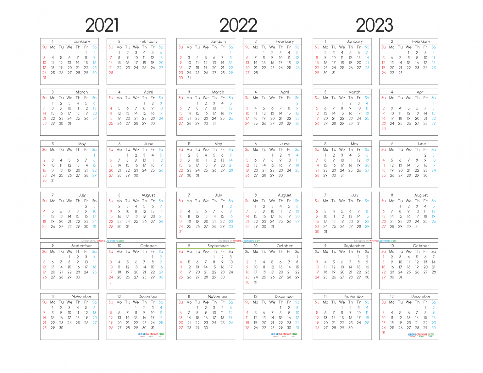 three-year-printable-calendar-2021-to-2023-calendar-template-printable