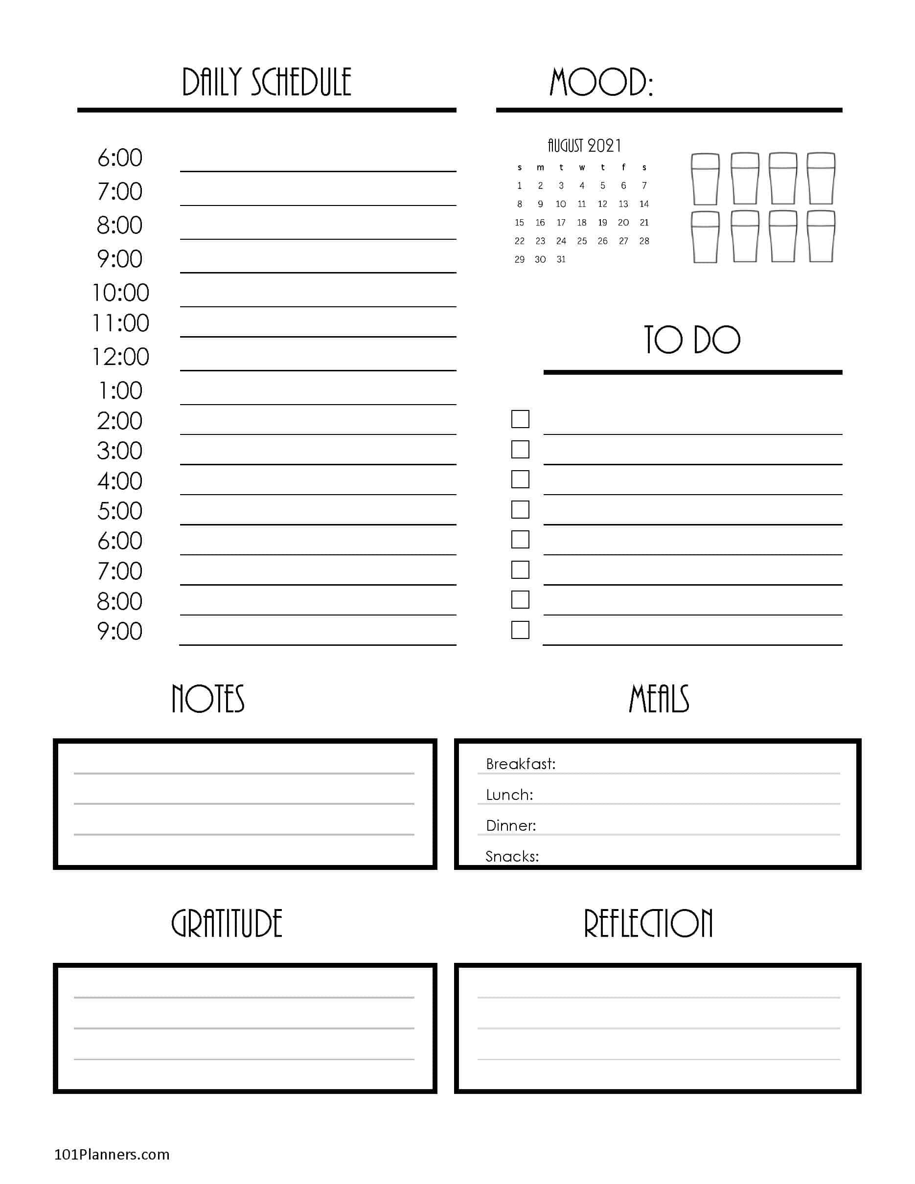 Free Printable August 2021 Calendar-2 Page Calendar Printables 2021