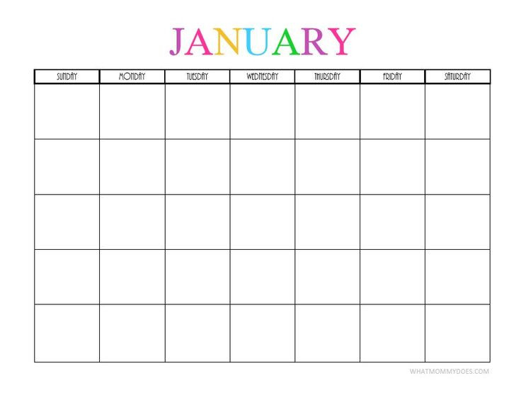 Free Printable Blank Monthly Calendars - 2020, 2021, 2022-Printable Bill Calendar 2021 Free