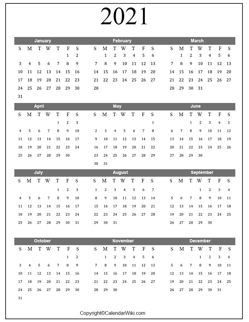 Free Printable Calendar 2021 Templates [Pdf, Word]-2021 Calendar Printable 2 Months Per Page