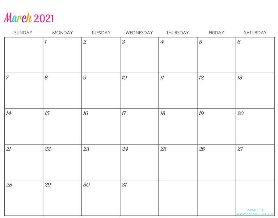 Free Printable Calendars 2021-Free Printable 2021 Calendars-Monthly