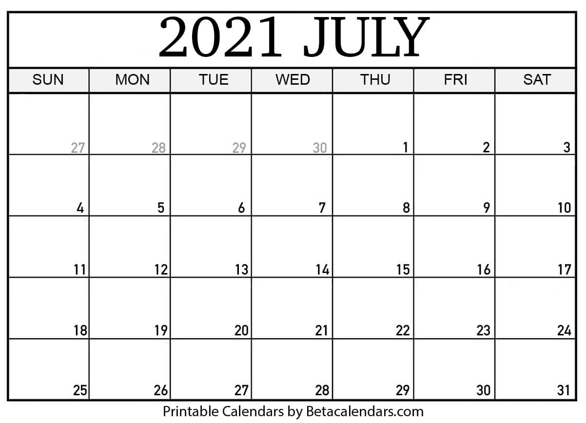 Free Printable July 2021 Calendar-2021 3 Month July August September Calendar Printable