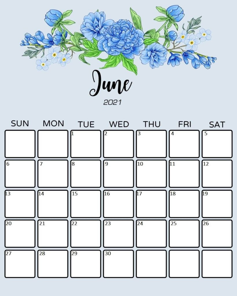 Free Printable June 2021 Calendar - Calendarkart-Printable Calendar June -October 2021