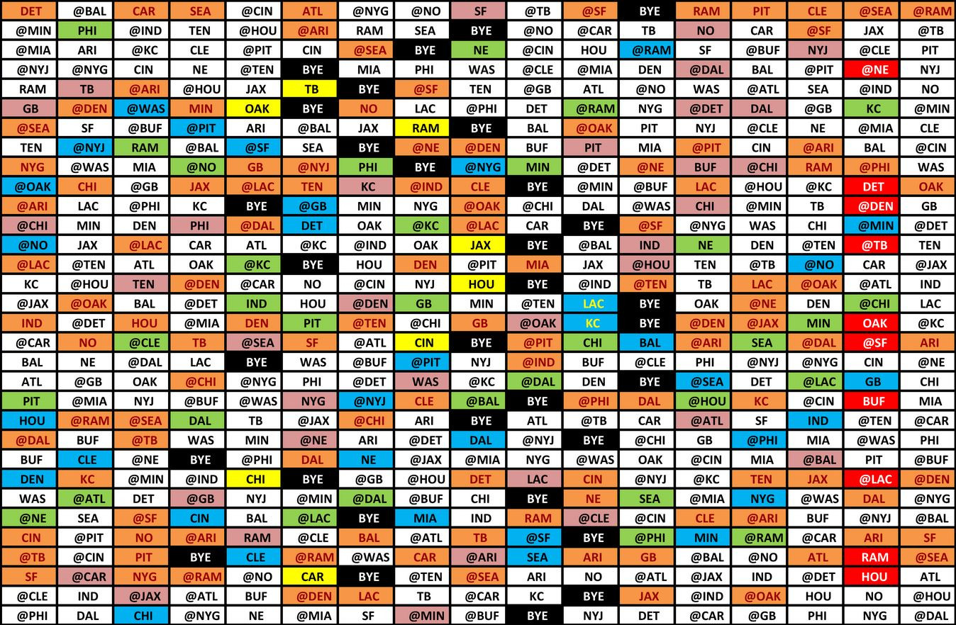 Full Nfl Schedule 2020-Free Printable Nfl 2021 Schedule