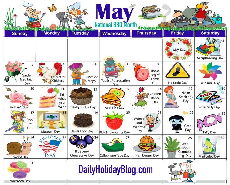 Happy May Day - Here Is A Calendar So You Can Celebrate-List Of National Food Holidays2021