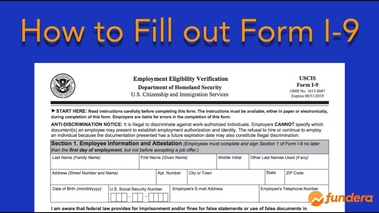 How To Fill Out Form I-9: Easy Step-By-Step Instructions-New I9 Forms 2021 Printable