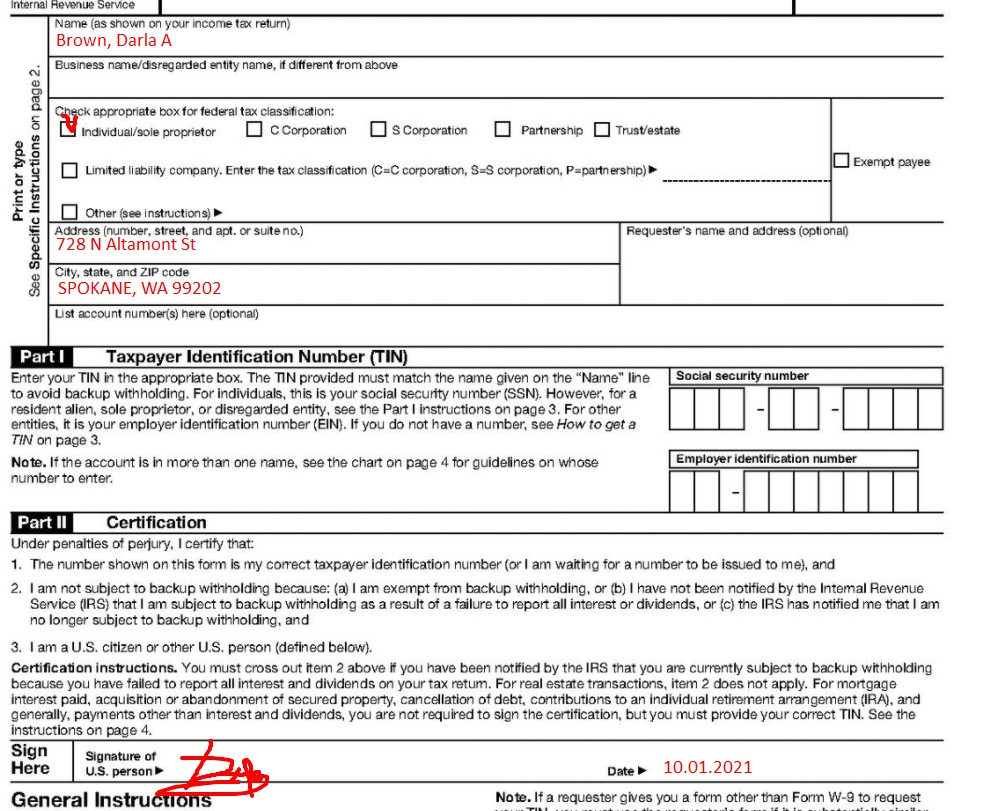 How To Fill W9 Tax Forms 2021 Printable | W9 Tax Form 2021-Blank W 9 For 2021