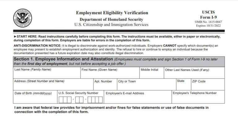 I9 Form 2021 Printable &amp; Fillable-New I9 Forms 2021 Printable